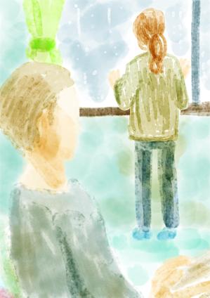 いぜむ (ithem3)さんの【挿絵】短編「雨のなかの猫」（ヘミングウェイ）をテーマにしたイラストに対する提案 への提案