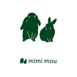 marukei (marukei)さんのうさぎに関わる会社「mimi mou」のロゴへの提案