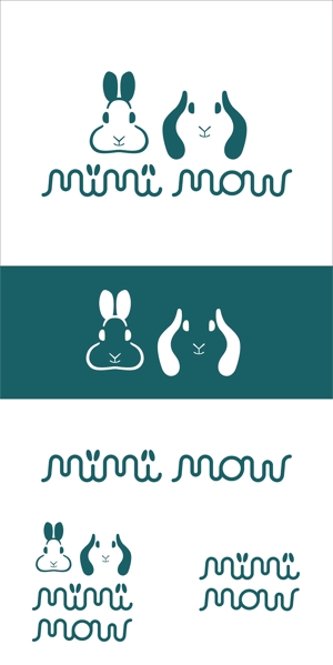 mion graphics (miondesign)さんのうさぎに関わる会社「mimi mou」のロゴへの提案