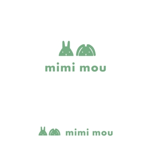 tsugami design (tsugami130)さんのうさぎに関わる会社「mimi mou」のロゴへの提案