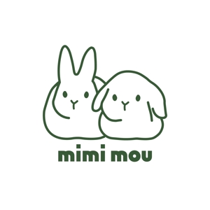 麦 (hana_77)さんのうさぎに関わる会社「mimi mou」のロゴへの提案
