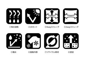 blue_aqua_blue (blue_aqua_blue)さんの〈アパレル〉生地の特性アイコン作成のお願いへの提案