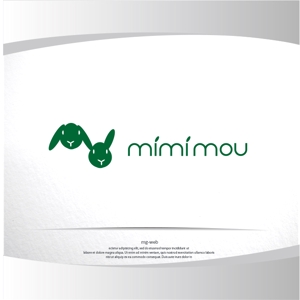 mg_web (mg_web)さんのうさぎに関わる会社「mimi mou」のロゴへの提案