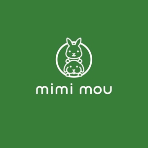 ns_works (ns_works)さんのうさぎに関わる会社「mimi mou」のロゴへの提案