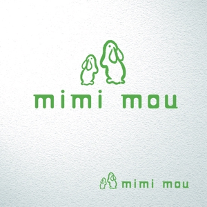 saiga 005 (saiga005)さんのうさぎに関わる会社「mimi mou」のロゴへの提案