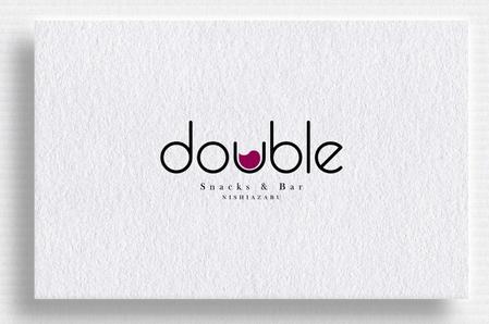 HELLO (tokyodesign)さんのスナック＆バー「double」のロゴへの提案