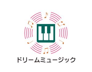 tora (tora_09)さんの音楽教室「ドリームミュージック」のロゴへの提案