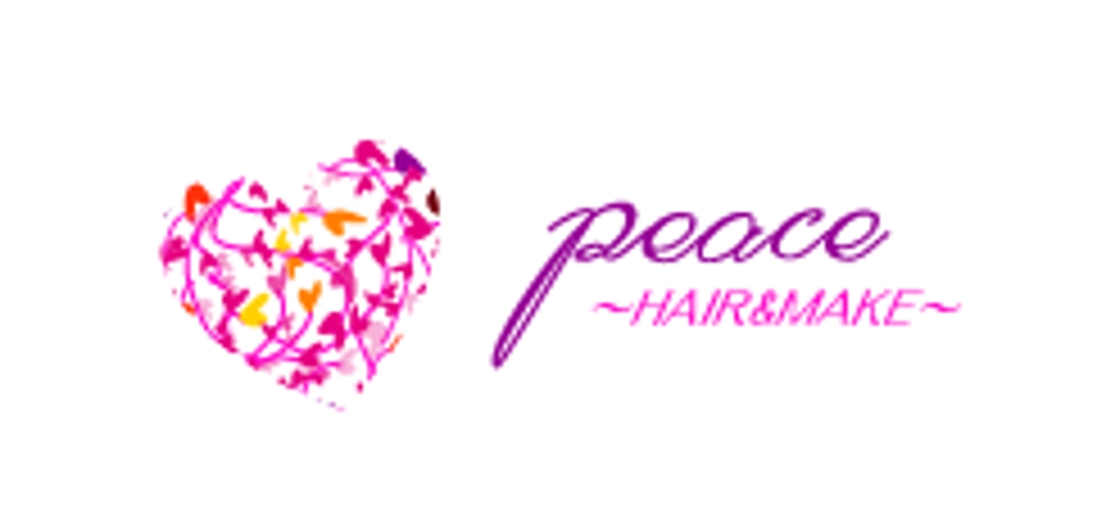 「peace」のロゴ作成