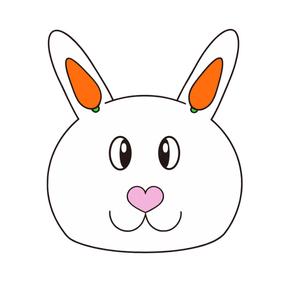 福井ひろみ (koko6464)さんのうさぎキャップの顔のデザイン案への提案