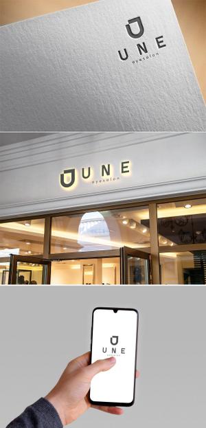 清水　貴史 (smirk777)さんのアイサロン『UNE』のロゴへの提案