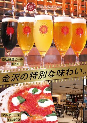 株式会社SANCYO (tanoshika0942)さんのクラフトビールとナポリピザのお店「ORIENTAL BREWING」のA1パネルへの提案