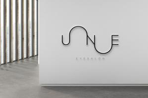 HELLO (tokyodesign)さんのアイサロン『UNE』のロゴへの提案