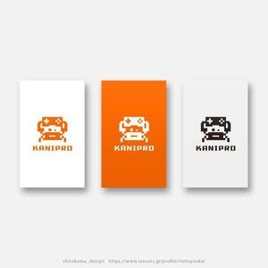 shirokuma_design (itohsyoukai)さんの個人ゲーム開発者「カニプロ」のロゴへの提案