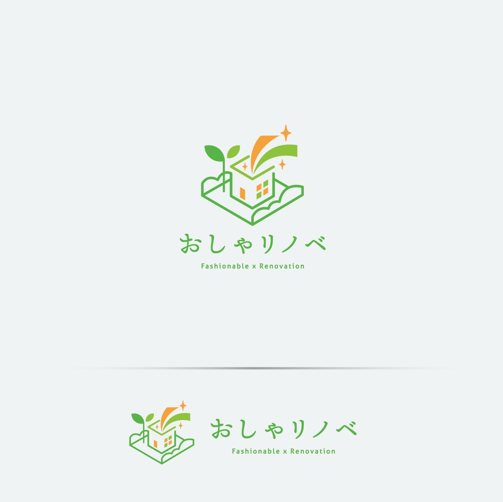 リノベーション会社　「おしゃリノベ」　のロゴ作成