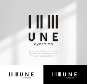 s m d s (smds)さんのアイサロン『UNE』のロゴへの提案