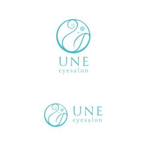 marutsuki (marutsuki)さんのアイサロン『UNE』のロゴへの提案
