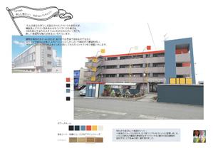chaos + harmony (de_stijl)さんのＲＣマンション外壁塗装カラーコーディネートへの提案