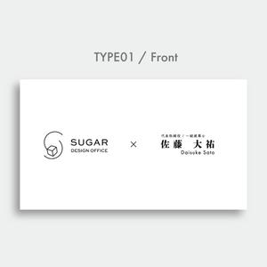 deaf_k_design (deaf_aoki)さんの建築設計事務所「株式会社SUGAR」の名刺デザイン依頼への提案