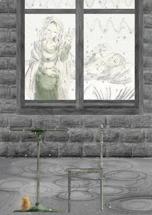 袋鵜の豆本屋　こうづあきら (akira_koudzu_torikawa)さんの【挿絵】短編「雨のなかの猫」（ヘミングウェイ）をテーマにしたイラストに対する提案 への提案