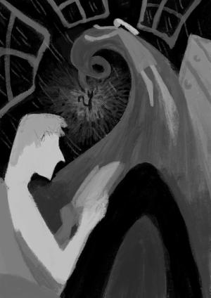 sai ()さんの【挿絵】短編「雨のなかの猫」（ヘミングウェイ）をテーマにしたイラストに対する提案 への提案