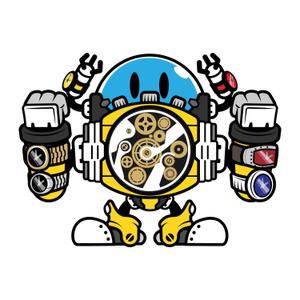 きいろしん (kiirosin)さんの腕時計好きなロボットもしくは宇宙人のキャラクターデザインへの提案