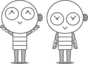 nougo (noguo3)さんの腕時計好きなロボットもしくは宇宙人のキャラクターデザインへの提案
