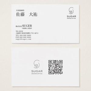 dezign (dezign)さんの建築設計事務所「株式会社SUGAR」の名刺デザイン依頼への提案