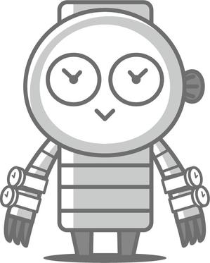 nougo (noguo3)さんの腕時計好きなロボットもしくは宇宙人のキャラクターデザインへの提案