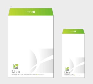 hautu (hautu)さんの建築塗装、関連工事会社　「リアン株式会社」の封筒デザインへの提案