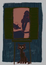 shirokuro_A (shirokuro_A)さんの【挿絵】短編「雨のなかの猫」（ヘミングウェイ）をテーマにしたイラストに対する提案 への提案