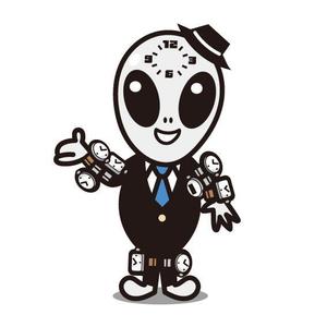コマツ (koma840)さんの腕時計好きなロボットもしくは宇宙人のキャラクターデザインへの提案