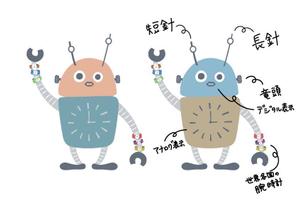 なかやこ (moso_michi)さんの腕時計好きなロボットもしくは宇宙人のキャラクターデザインへの提案