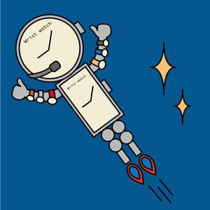 maru (ayakotakahashi)さんの腕時計好きなロボットもしくは宇宙人のキャラクターデザインへの提案