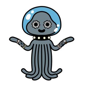 しみしみ (itimatu5label)さんの腕時計好きなロボットもしくは宇宙人のキャラクターデザインへの提案