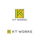 CDS (61119b2bda232)さんの建築　フローリング　「KT WORKS」のロゴへの提案