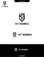 queuecat (queuecat)さんの建築　フローリング　「KT WORKS」のロゴへの提案