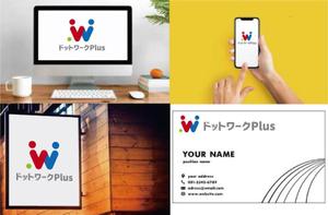 m_flag (matsuyama_hata)さんの多目的コワーキングスペース「ドットワークPlus」のロゴへの提案