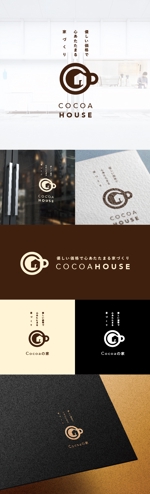 かめれおん (chameleon_design)さんの住宅工務店「COCOAHOUSE]の社名ロゴ製作への提案