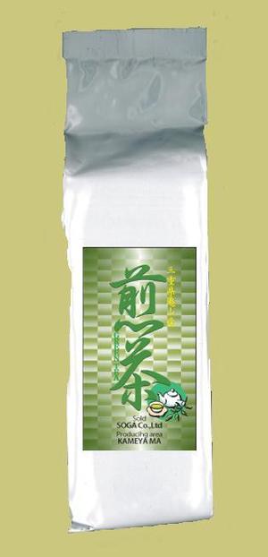 さんの日本茶パッケージシールのデザインへの提案