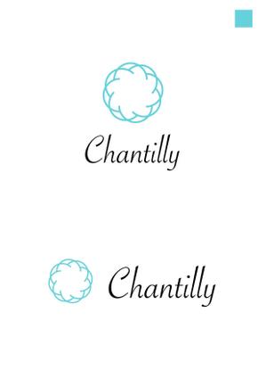ing (ryoichi_design)さんの新規オープンのカフェ「Chantilly」のロゴへの提案