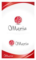 Q-Design (cats-eye)さんの和風ガールズバー「Maria」マリアロゴ制作お願いしますへの提案