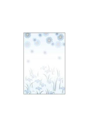 Keiko.K (keikokpatternanddesign)さんの喪中はがきのデザインへの提案