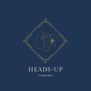 fujiko  イラストレーター  (fujiko0812)さんのアミューズメントポーカーバー　「heads-up」　のロゴ作成をおねがいしますへの提案