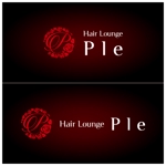 D-TAKAYAMA (Harurino)さんの美容室　店名Hair Lounge Ple　港南台のロゴへの提案