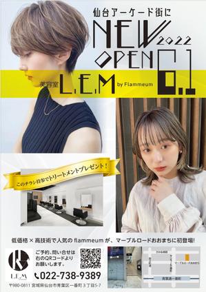og_sun (og_sun)さんの6月にNEW OPENする美容室のチラシデザインへの提案