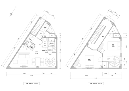 江口　顕 (eguchi-K)さんの民泊ビルの図面への提案