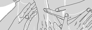 無印 (Ann_muji)さんのTwitter　ヘッダーイラスト　簡単　手への提案