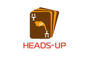 MASAAKI (pndht484)さんのアミューズメントポーカーバー　「heads-up」　のロゴ作成をおねがいしますへの提案