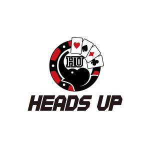 FeelTDesign (feel_tsuchiya)さんのアミューズメントポーカーバー　「heads-up」　のロゴ作成をおねがいしますへの提案