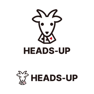 tsujimo (tsujimo)さんのアミューズメントポーカーバー　「heads-up」　のロゴ作成をおねがいしますへの提案